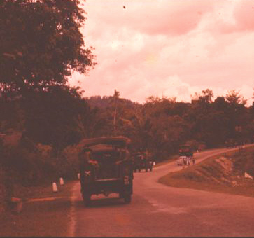 CONVOY ON WAY TO SINGAPORE RIOTS
