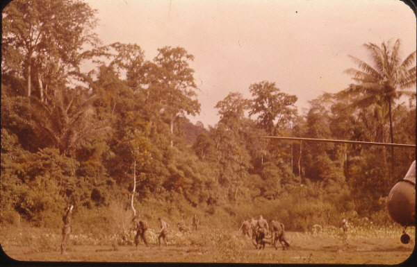 HELICOPTER LEAVING DZ